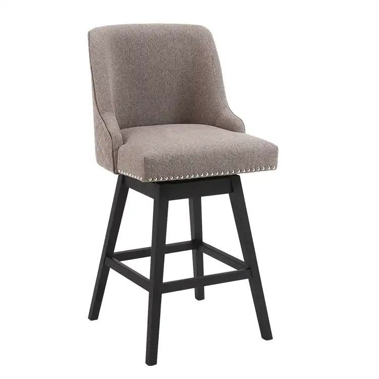 High End Bar Stools with Backs: Leather vs Upholstered Seats